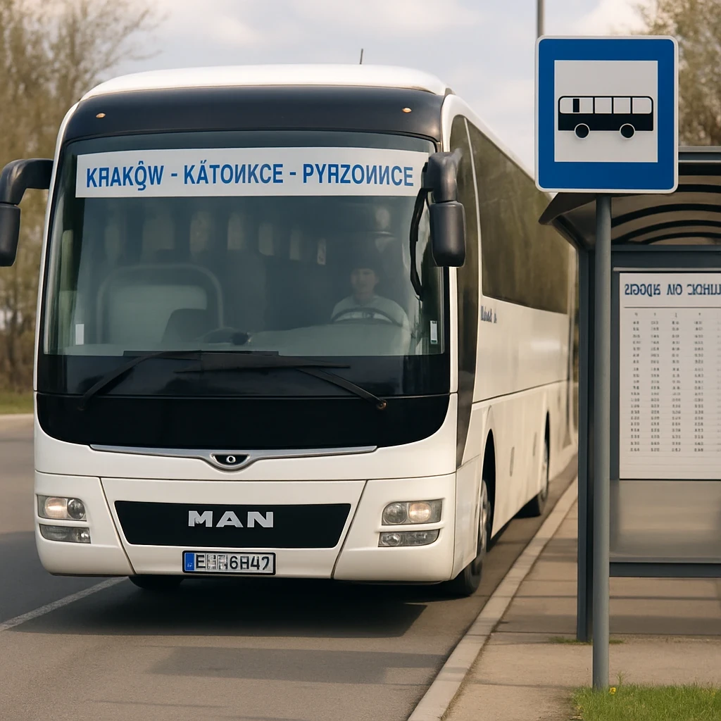 Jak dojechać busem Kraków–Katowice–Pyrzowice?